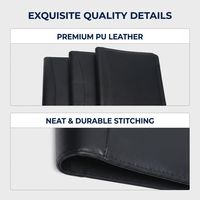 Carpeta Multifuncional para Gerentes de Negocios, Carpeta de Presentación de Cuero PU Premium, Portafolio con Bloc de Notas
