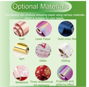 Papier cadeau métallique personnalisable 80g avec un éclat nacré luxueux Plusieurs options de couleurs Convient à diverses occasions festives - Product Image 5