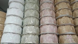 Custom Made Embroidered Lace <b>Fabric</b> for Fashion Bridal Home Decor Timeless Sophistication - Product Image 3