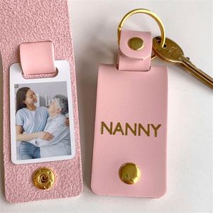 Estuche Personalizado para Fotos de Mamá en Cuero PU, Llavero con Foto Personalizada, Regalo del Día de la Madre para Ella, Llavero con Foto, Regalos de Cumpleaños y Navidad - Product Image 2