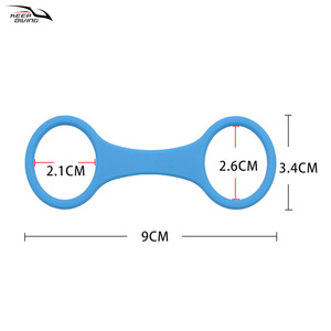 Keep Diving Dive Gear Silicone 8-Shaped <b>Ring</b> Connector <b>Adjustable</b> Snorkel <b>Clip</b> For Free Diving Equipment - Product Image 3
