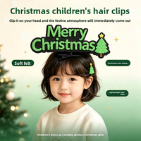 Serre-tête en feutre de Noël festif, accessoire de cheveux pour fêtes, design confortable, commandes personnalisées acceptées