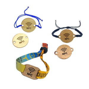 맞춤형 친환경 <span class=keywords><strong>NFC</strong></span> 팔찌 NTAG 213 수제 우드 RFID 손목밴드 이벤트 및 출입 통제용 - Product Image 1