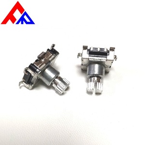 Encoder Incremental EC11 de 360 Grados con Eje Metálico Moleteado, Sin Revestimiento, Embalaje SMD, 9/15/16/20 Pulsos, Serie ED11, Montaje Enchufable - Product Image 6