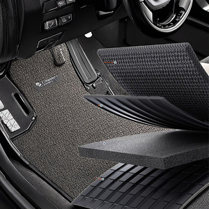 แผ่นซับพื้นรถสำหรับปูพื้นรถแผ่นรองยางทีพีอีแบบเข็มเจาะ<span class=keywords><strong>สี</strong></span>เข้มเพื่อป้องกันพื้นรถดีไซน์หรูหราสำหรับ2024 - Product Image 2