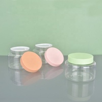 Offre Spéciale blanc rose rond 250ml 8.5oz pots de beurre corporel emballage crème de soin de la peau bouteilles en plastique avec couvercles