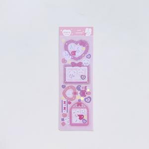 Pegatinas Coreanas con Diseño de Osito, Cinta y Confeti, para Diarios, Decoración de Álbumes de Fotos, Álbumes de Fotos de Kpop, Scrapbook, Pegatinas de PET - Product Image 5