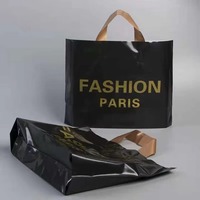 Sacs à provisions en plastique épais colorés avec poignée Logo personnalisé imprimé une couleur les deux côtés sacs-cadeaux en vrac en gros Lot 200 pièces