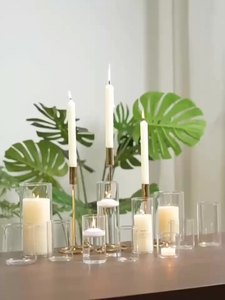 Décoration de mariage bocaux hauts <span class=keywords><strong>grand</strong></span> bougeoir en verre clair eau droite résistant à la chaleur flottant <span class=keywords><strong>vide</strong></span> conteneurs de bougie de sable - Product Image 3