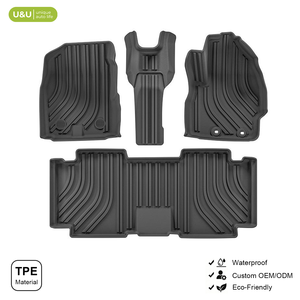 Alfombrillas 3D TPE para Coche, Accesorios Interiores, Impermeables, Aptas para Todo Clima, Ajuste Personalizado para <span class=keywords><strong>Toyota</strong></span> <span class=keywords><strong>Land</strong></span> <span class=keywords><strong>Cruiser</strong></span> <span class=keywords><strong>Prado</strong></span> Series - Product Image 1