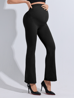 Chunwei B308 vente en gros de femmes sur le ventre grossesse entraînement Yoga pantalons évasés leggings de maternité