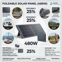 Panneau solaire pliable JiYao 480W, rendement de 25%, haute puissance, noir, 128 cellules, taille des cellules 182mmx91mm, utilisation en camping-car, marine, extérieur