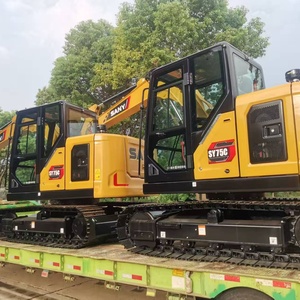 รถขุดตีนตะขาบ Sany SY75C สภาพใหม่ น้ำหนัก 7.5 ตัน เครื่องยนต์ Isuzu ปั๊มไฮดรอลิกและเกียร์บ็อกซ์ ระบบควบคุม PLC มอเตอร์ - Product Image 4