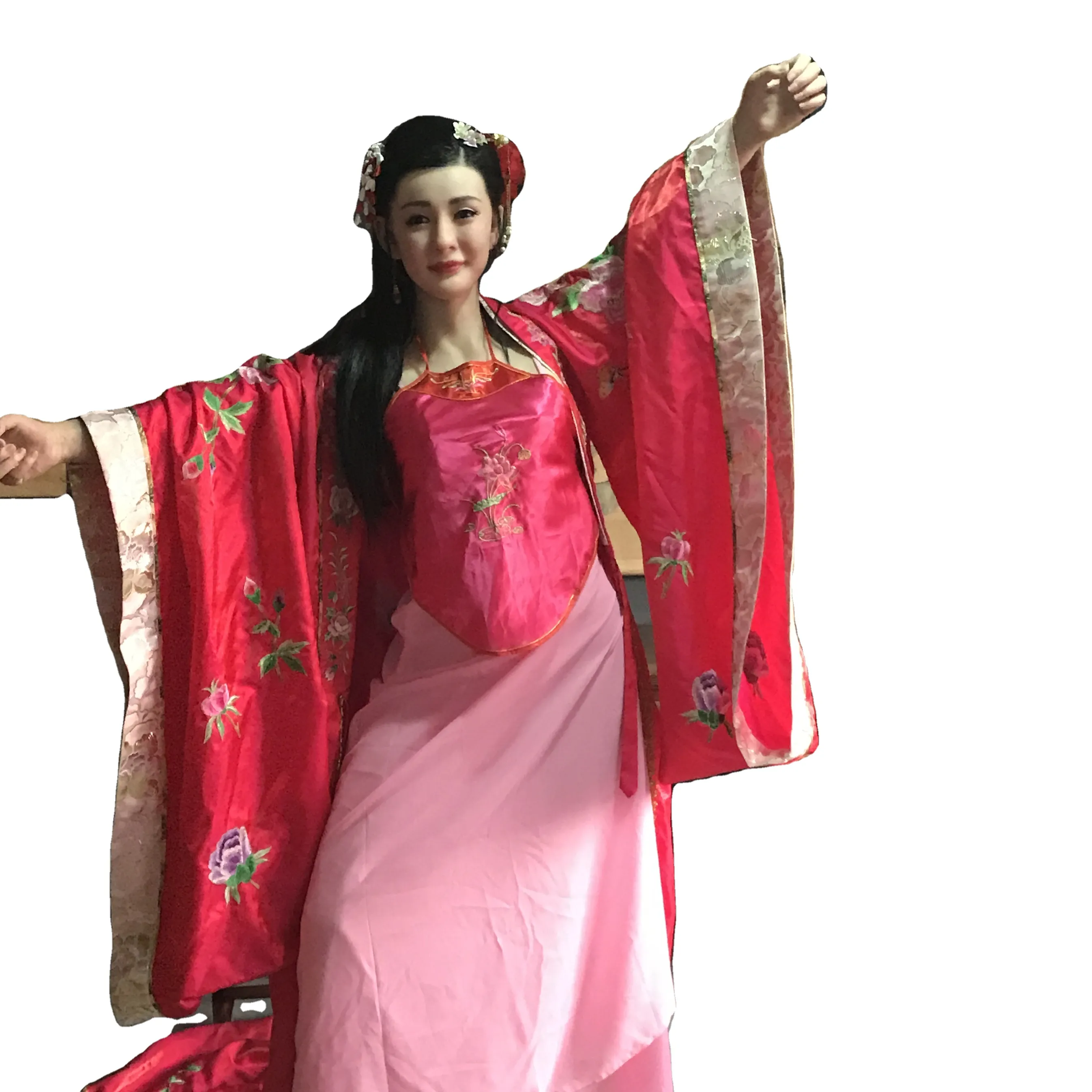 Mulheres chinesas tradicionais em tempos antigos Beauties Silicone Figura Waxwork