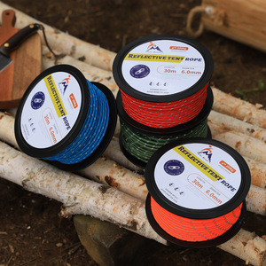 Outdoor <b>Tent</b> <b>Canopy</b> Reflective Windproof Thickened Reinforced Rope Whole Roll 6mm X 30m - Product Image 1