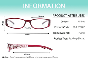 Nouvelles Lunettes de Lecture Tendance 2026 pour Femmes, Anti-Lumière Bleue, <span class=keywords><strong>Verres</strong></span> Transparents, Monture Rectangulaire à Petit Motif - Product Image 4