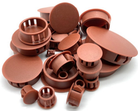 Bouchons anti-poussière plats ronds en nylon PA66 de 10 mm, 14 mm, 16 mm, 30 mm