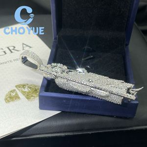 <b>Top</b> Quality 925 Sterling <b>Silver</b> VVS Moissanite San Judas Tadeo Pendant Hip Hop Iced Out Jewelry Unisex GRA Certificate - Product Image 6