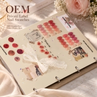 Papan Display Akrilik Magnetik Profesional untuk Warna Kuku, Buku Bagan Contoh Kuku yang Sudah Dicat, OEM Custom untuk Perlengkapan Salon