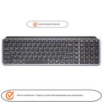 Clavier sans fil à double mode (clavier-ciseaux) avec recharge, fabriqué pour les bureaux professionnels et l'usage domestique, compatible