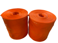 Tuyau d'irrigation agricole plat flexible en PVC orange haute pression, certifié ISO, durable, de 6 à 24 pouces, fourni directement par l'usine en gros
