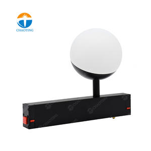 Nouveau Design <span class=keywords><strong>Led</strong></span> Tracklight <span class=keywords><strong>Alu</strong></span> Pmma 10W Cob Globe Lamp 2 Fils Intérieur Aimant <span class=keywords><strong>Rail</strong></span> Système <span class=keywords><strong>Led</strong></span> Magnétique Plafond Rond <span class=keywords><strong>Rail</strong></span> Lights - Product Image 2