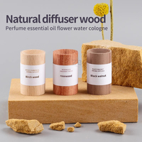 Diffuseur d'huiles essentielles en bois de noyer noir pur, écologique, parfum floral, air frais, format échantillon, exquis et compact