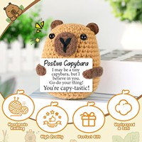 Vente en gros : Figurine en peluche Capybara en coton crocheté, faite à la main, écologique, pour la décoration intérieure, convient à tous les âges