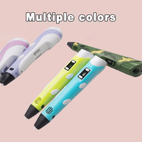 Bolígrafo de Impresión 3D, Pintura Tridimensional Divertida, Pantalla LCD de Camuflaje, Compatible con Filamento PLA, Juguete de Regalo para Niños