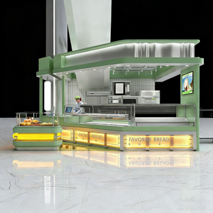 Boulangerie Composite magasin de détail longue bande droite style stratifié ligne droite type présentoir - Product Image 5