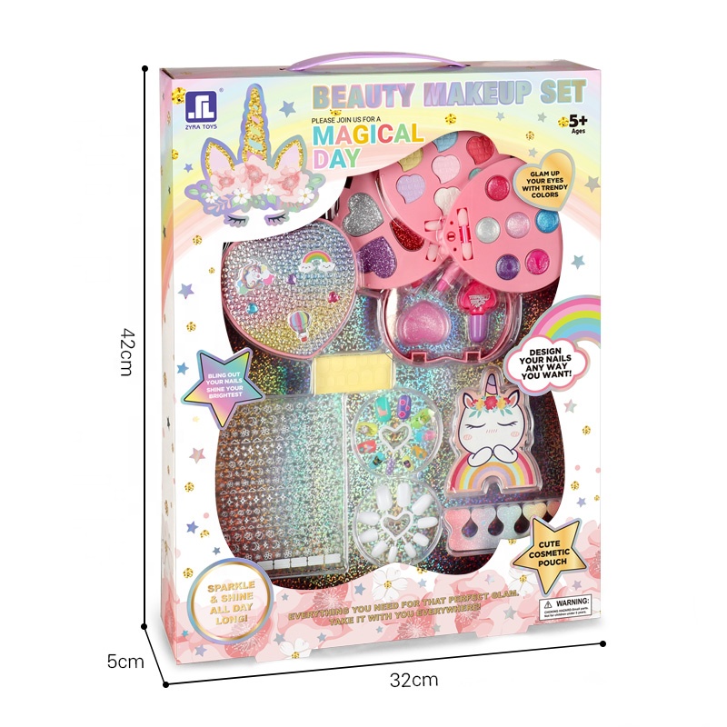 ZYRA TOYS ZR-17B - Beautiful Heart Makeup Set for Girls