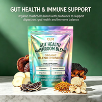 Poudre de complexe de 6 champignons de qualité supérieure : Reishi, Chaga, Queue de dinde, Crinière de lion, Cordyceps – Complément énergétique à base de plantes