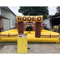 Country Western Adult Rodeo Ride Jeu de taureau gonflable Rodéo mécanique chevauchant un château gonflable pour les fêtes et les événements