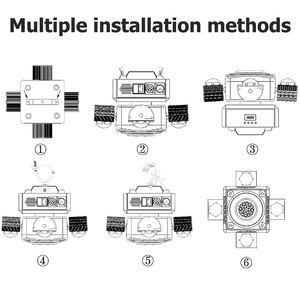 Mini di chuyển đầu hiệu ứng sân khấu Ánh sáng 4 cánh tay <span class=keywords><strong>DMX</strong></span> điều khiển âm thanh LED RGBW chùm màu đỏ màu xanh lá cây <span class=keywords><strong>laser</strong></span> nhấp nháy ánh sáng cho Disco DJ bên thanh - Product Image 5