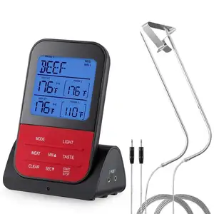 Smart Remote Barbecue Wireless Thermometer with Dual Probe Wireless Meat Therometer