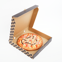 Personalización al por Mayor de Cajas de Pizza de Papel Corrugado Ecológico de Alta Calidad con Logotipos, Diseño Plegable con Relieve