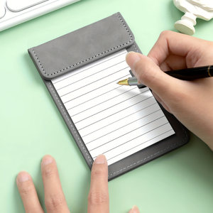 Mini Portapapeles Portátil de Cuero PU con Clip, Compacto para Transportar Notas, Recibos, Menús e <span class=keywords><strong>Facturas</strong></span> - Product Image 2
