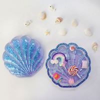 Osbang - Molde de Silicona para Manualidades, Molde de Inyección de Plástico, Forma de Concha, Caja de Almacenamiento para Mesa, Escritorio