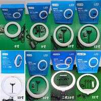 Anillo de luz LED más vendido, anillo de luz de relleno para teléfono móvil de 360 grados, 6 pulgadas/8 pulgadas/10 pulgadas/12 pulgadas/13 pulgadas/14 pulgadas/18 pulgadas/22 en modelo completo Selfie