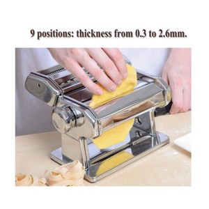 Máquina Manual de Acero Inoxidable para Hacer Pasta con 5 Modelos de Accesorios para Preparar Pasta - Product Image 6