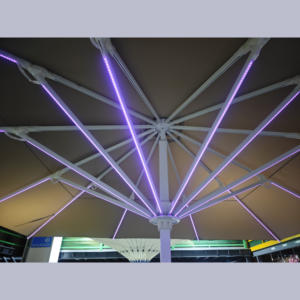 MOJIA 7m/8m Riesiger Freiarm-Sonnenschirm XXL Offset-Terrassenschirm für Außenbereich Markt & Projekte - Product Image 4