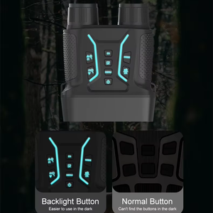 משקפי ראיית לילה דיגיטליים לציד NV2183 עם מסך גדול 4.5 אינץ', רזולוציית 4K, 36 מגה פיקסל, אינפרא אדום, זום X8, סוללה 4000mAh, טווח 350-400 מטר, 7 רמות בהירות - Product Image 2