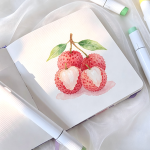 Custom PU <strong>Square</strong> Sketchbook 13x14cm 180GSM Watercolor <strong>Paper</strong> Professional Drawing <strong>Notebook</strong> for Artist - Product Image 3
