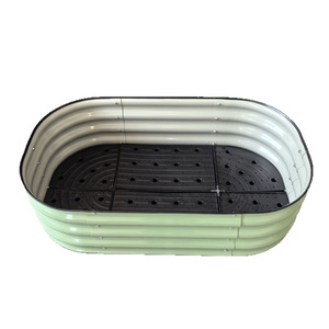 Grand bac à légumes surélevé en acier galvanisé, durable pour l'extérieur, idéal pour les fleurs et les légumes - Product Image 1