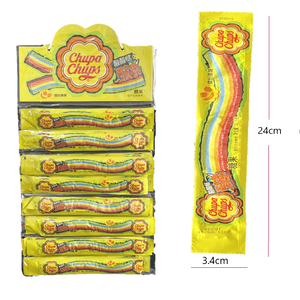 10,5 GFruity Rainbow <span class=keywords><strong>Candy</strong></span> cinturón recubierto <span class=keywords><strong>de</strong></span> azúcar arcoíris gomoso caramelo bocadillos exóticos barras <span class=keywords><strong>de</strong></span> caramelo - Product Image 3