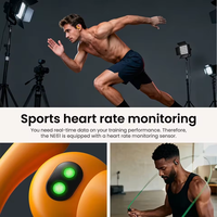 Écouteurs sans fil Bluetooth V6.0 HTC NE61 AI Translator avec réduction de bruit, TWS, sport, moniteur de fréquence cardiaque