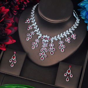 HIBRIDE, conjunto de joyas de circón cúbico amarillo de alta calidad, diseño de moda para mujer, para aniversario de boda, compromiso nupcial - Product Image 2