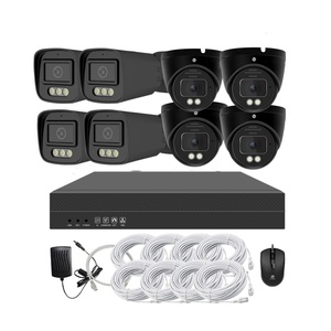 Juego de cámaras IP 8ch 8MP Cámara de red Bullet inteligente Sistema <span class=keywords><strong>CCTV</strong></span> Impermeable AI POE NVR KIT - Product Image 1