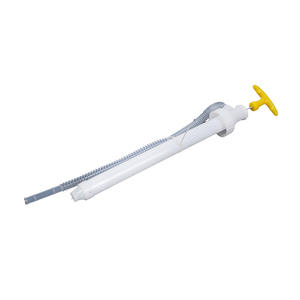 Bomba de aceite manual de plástico para champú, gel de ducha, jabón lavavajillas, bomba de agua con tubo de descarga de 1/2 pulgada, color blanco, número de pieza 7802 - Product Image 5
