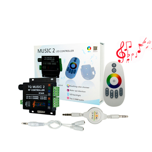 Bán hàng nóng giáng sinh ánh sáng 12V <span class=keywords><strong>LED</strong></span> RGB dải âm nhạc 2 âm thanh âm thanh <span class=keywords><strong>RF</strong></span> cảm ứng <span class=keywords><strong>Led</strong></span> điều khiển từ xa - Product Image 1